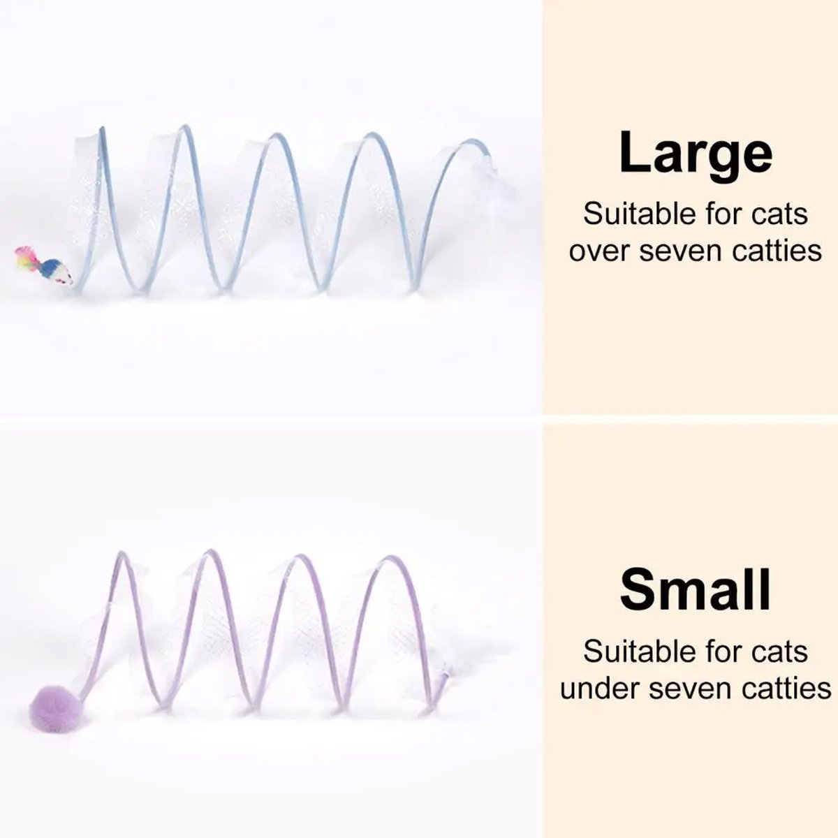 Durable Cat Toy Bundle with Collapsible Tunnel