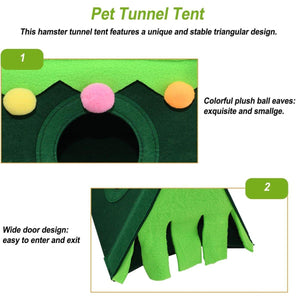 Cozy Hamster Tent - Colorful and Fun Hideaway for Small Pets