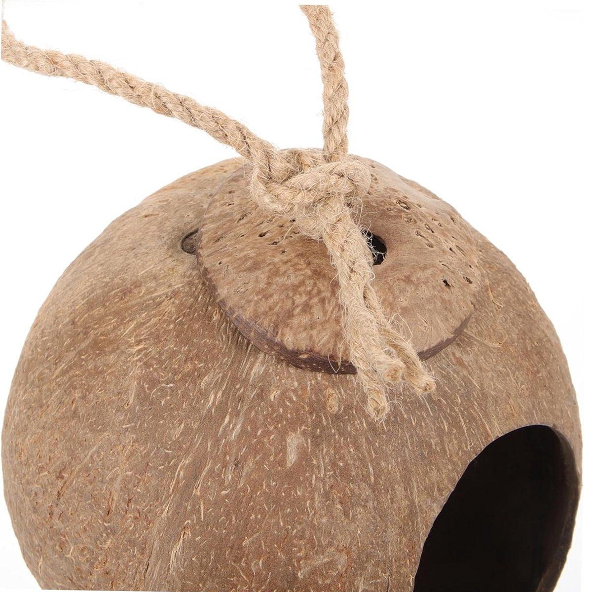 Natural Coconut Shell Bird Nest Safe & Cozy Bird House