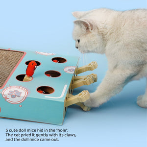 Multifunctional Interactive Cat Toys Corrugated Scratch Board for Cats