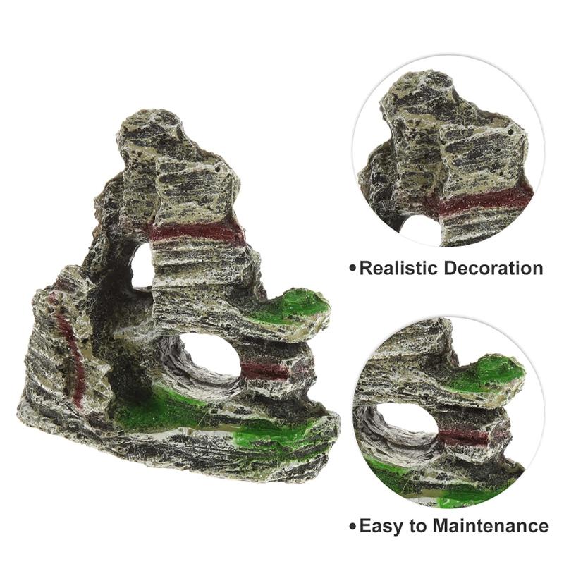 Fish Tank Mountains View Rockery Cave Ornament Aquarium Decoration