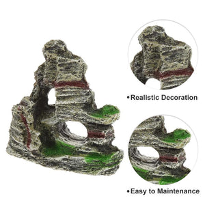 Fish Tank Mountains View Rockery Cave Ornament Aquarium Decoration