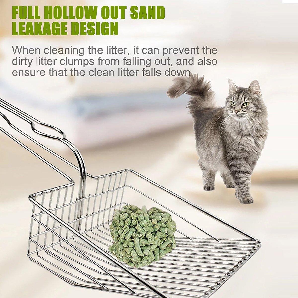 Durable Full Metal Cat Litter Scoop – Precision Sifting & Easy Cleaning