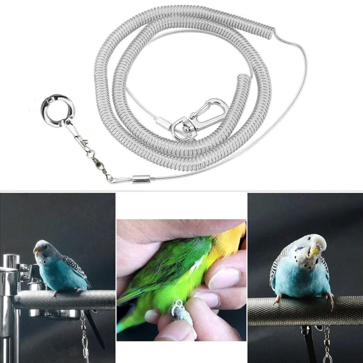 Parrot Release Rope Anklet with Alloy Fasteners Supplies Bird Lead