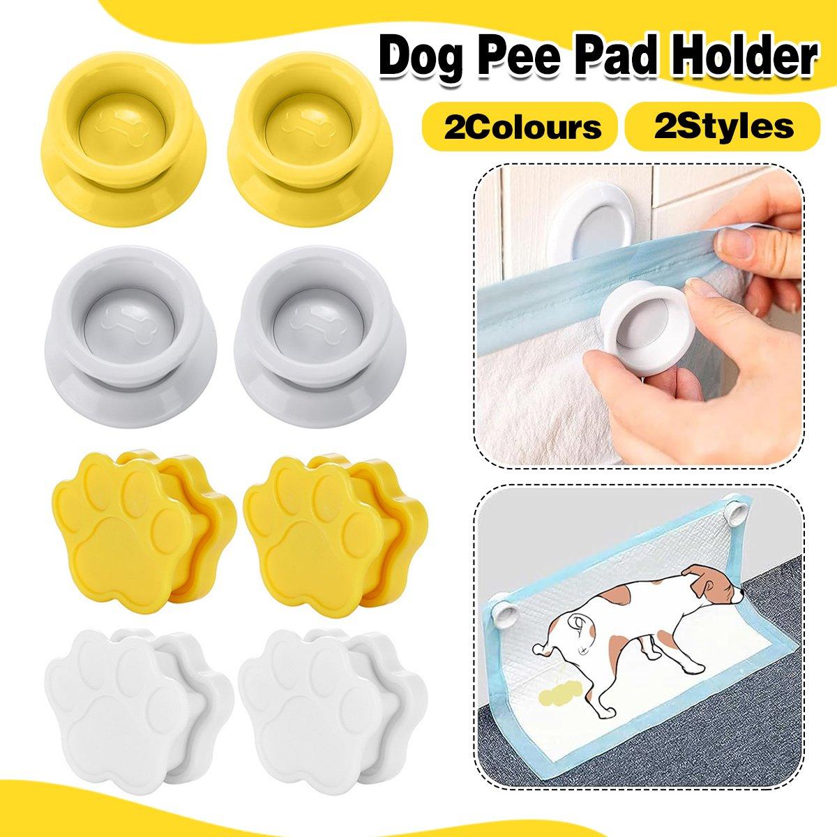 2pcs Dog Pee Pad Holder Wall-Mounted Pet Urine Pad Grip with Strong Adhesive Magnets