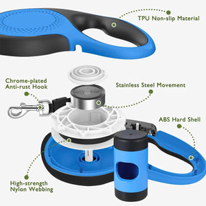 Ergonomic Retractable Dog Leash for Hassle-Free Walks