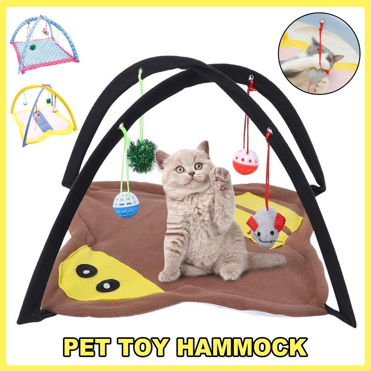 Pet Hammock Cat Breathable Fun Bell Toy Bed Cat Tent