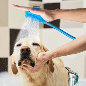 Dog Bath Pet Shower Nozzle Silicone Massage Brush