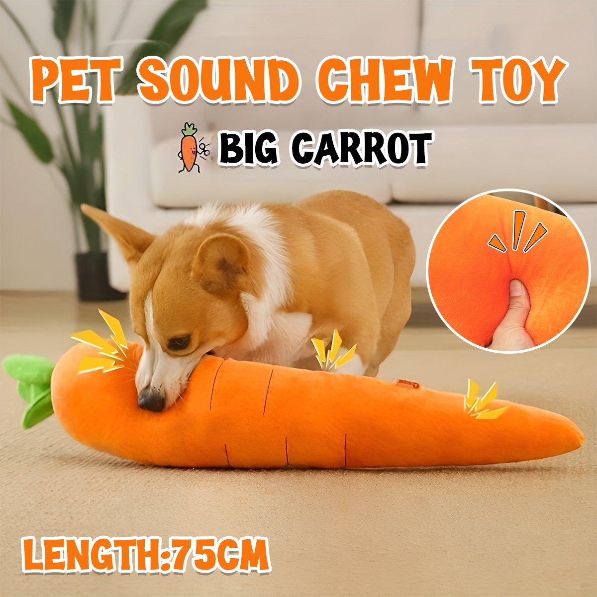 Durable Pet Carrot Toy for Chewing and Play Dog Toy