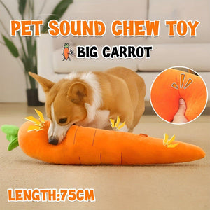 Durable Pet Carrot Toy for Chewing and Play Dog Toy