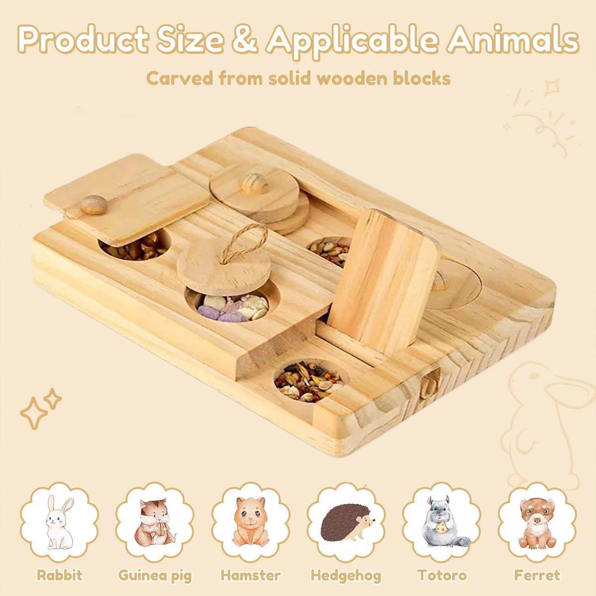 Hamster Feeder Snack Tray Pet Supplies Hidden Foraging Toy for Small Pets