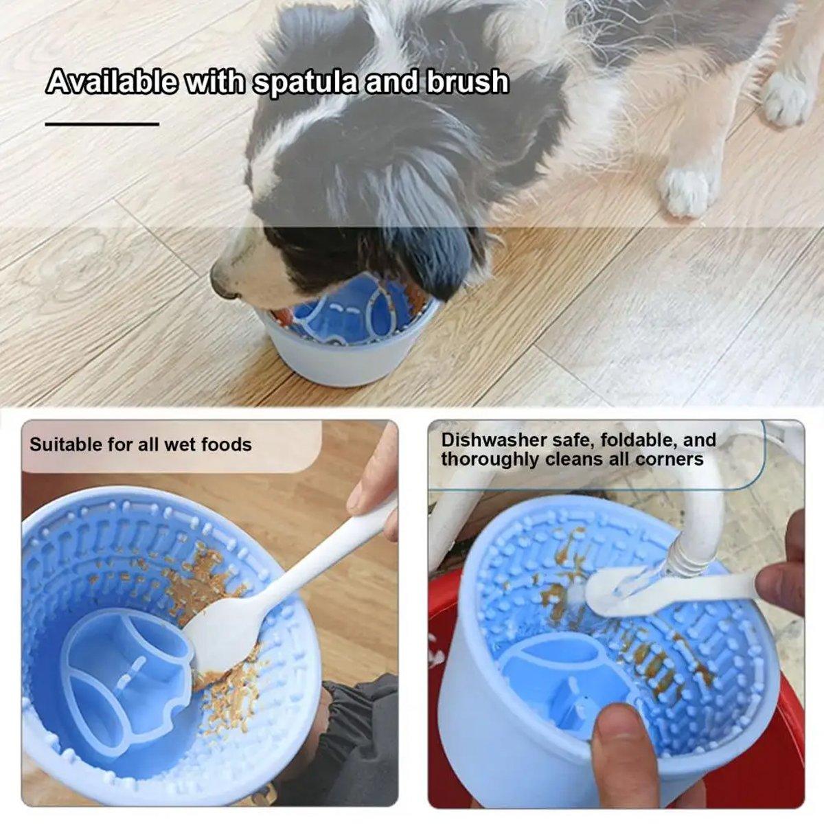 Silicone Pet Slow Feeder Bowl Anti-Choking & Durable Design for Dogs