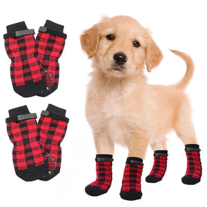 Pet Socks Christmas Dog Socks Warm With Non-slip Bottom