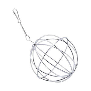 Hanging Grass Ball for Small Pets Stainless Steel Hay Feeder for Rabbits & Guinea Pigs