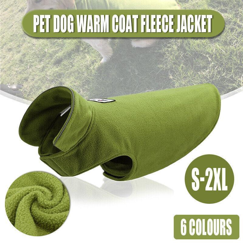 Pet Dog Warm Coat Fleece Jacket Jumper Sweater Winter Clothes Puppy Vest Outfit