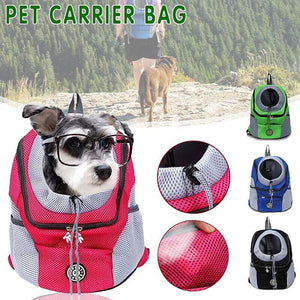 Dog Front Carrier Backpack Puppy Travel Mesh Pet Dog Carrier Backpack Black