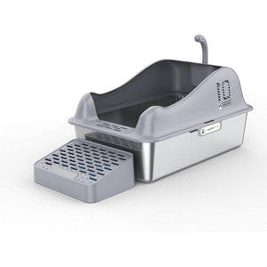 Stainless Steel Large Cat Litter Box Durable & Easy to Clean Design