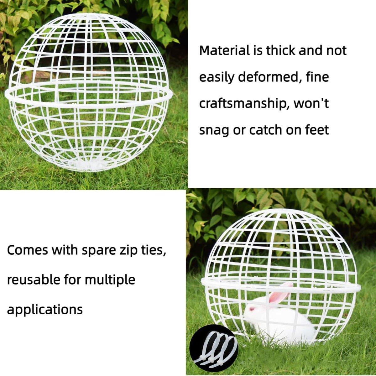 2pcs Durable Rabbit Cages with Rollable Design for Small Pets