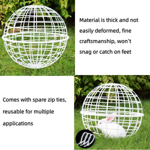 2pcs Durable Rabbit Cages with Rollable Design for Small Pets