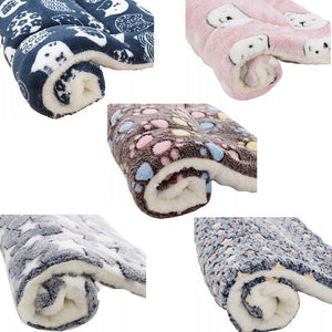 Puppy Dog Cat Cushion Mattress Blanket Bed Soft Warm Pet Pad Winter Kennel House