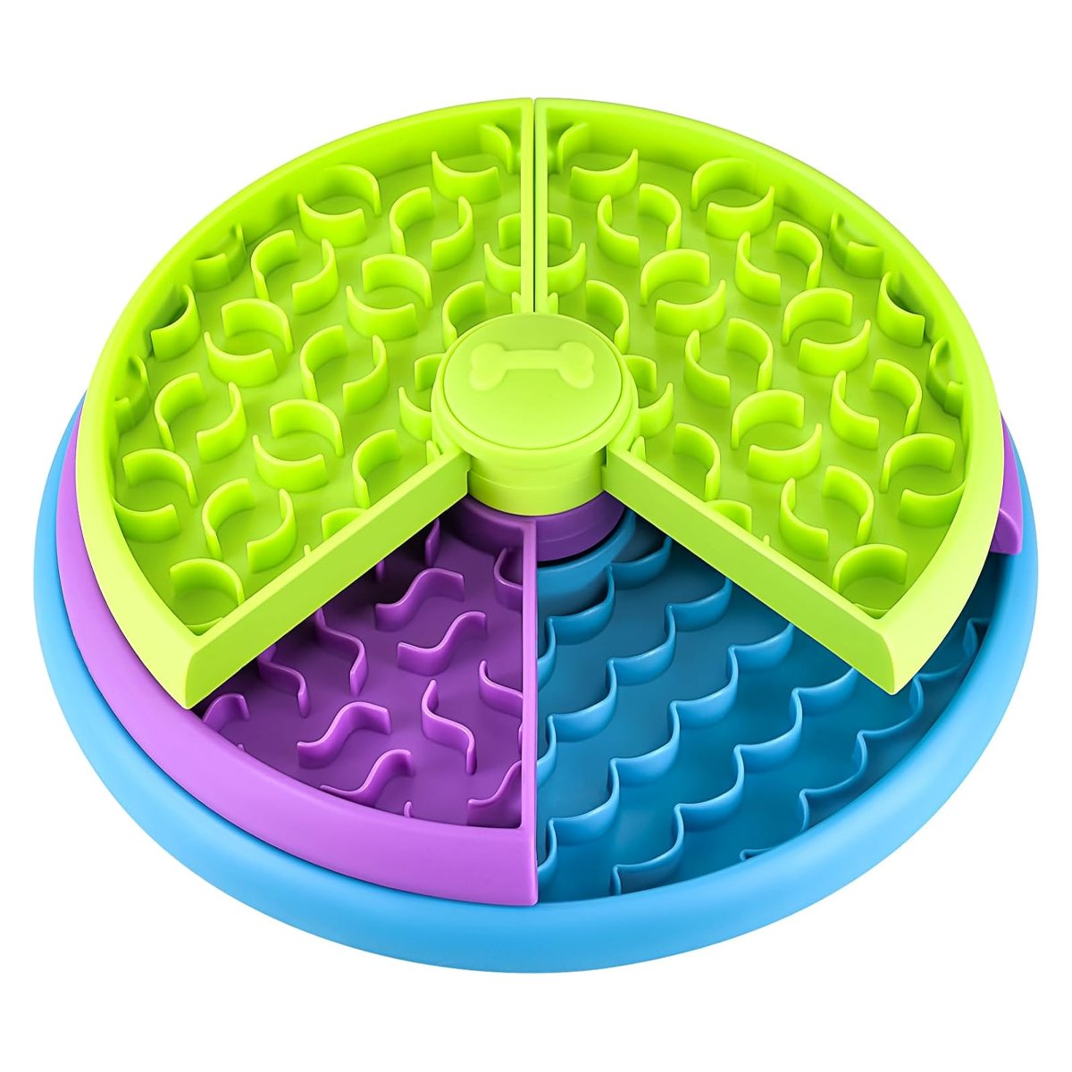 Interactive Slow Feeder Dog Bowl Rotating Design for Healthy Eating