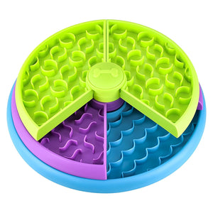 Interactive Slow Feeder Dog Bowl Rotating Design for Healthy Eating