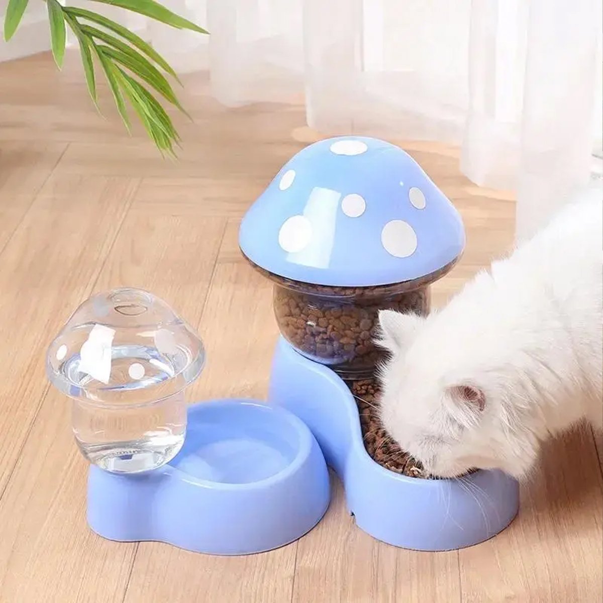 Mushroom Pet Bowl Dual-Use Food & Water Bowl