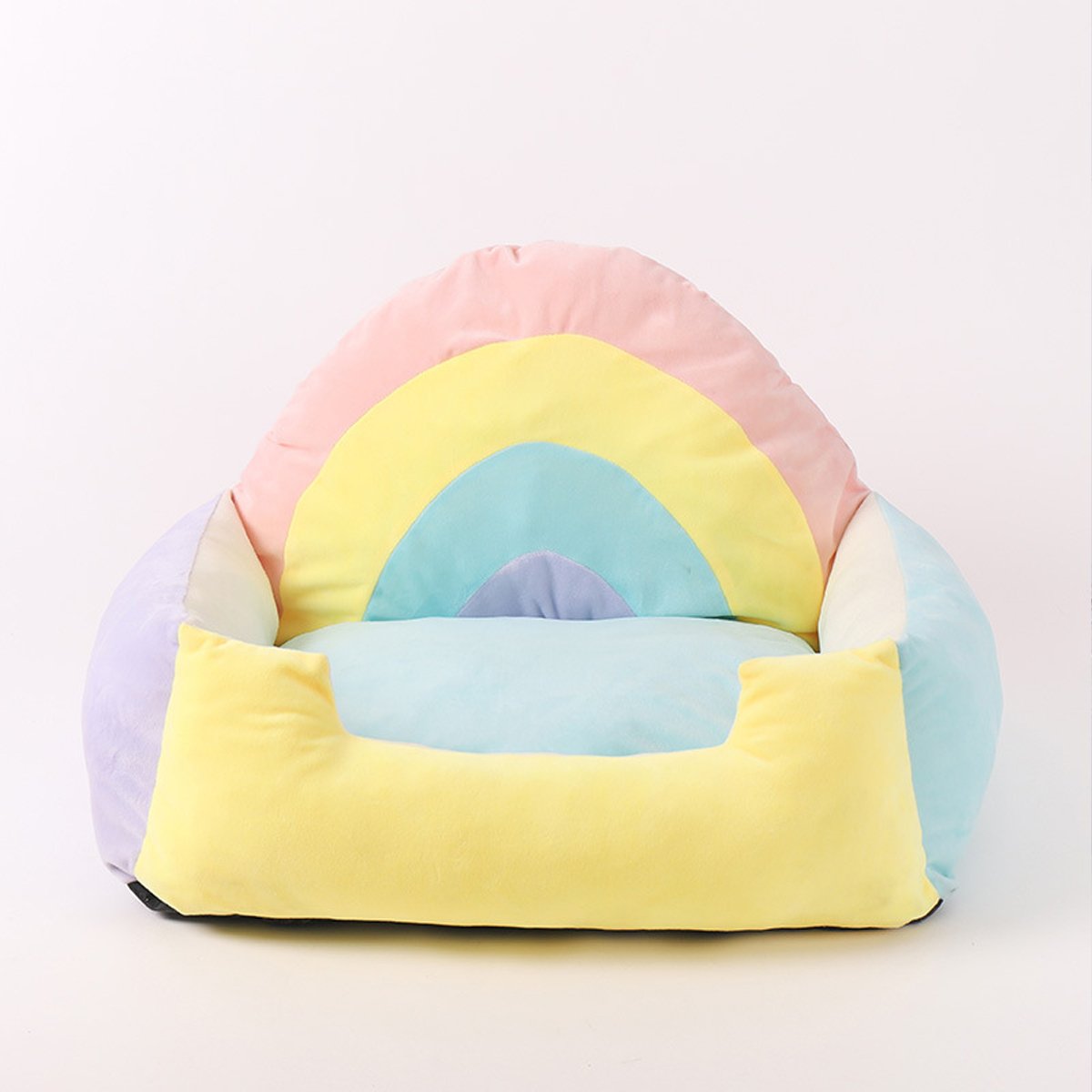 Rainbow Cat Sofa Semi-closed Four Seasons Cat Bed Mat Kennel Pet Supplies