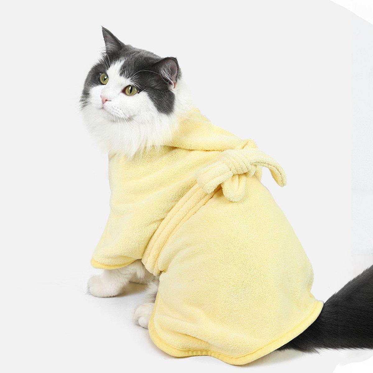 Absorbent Dog and Cat Bath Towel Microfiber Pet Bathrobe