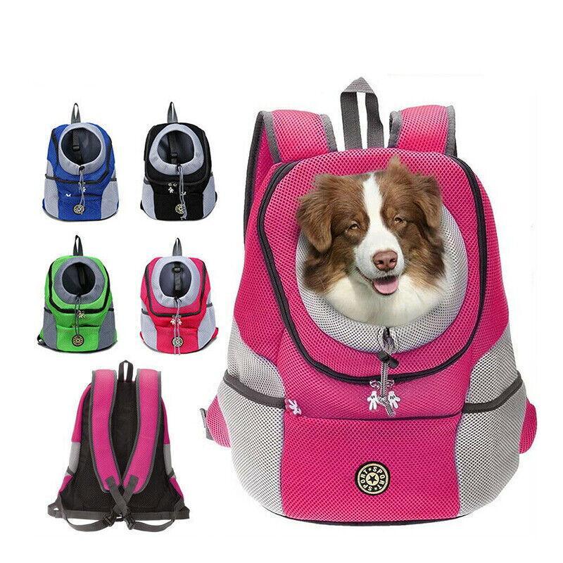 Puppy Travel Mesh Pet Dog Front Carrier Backpack Green