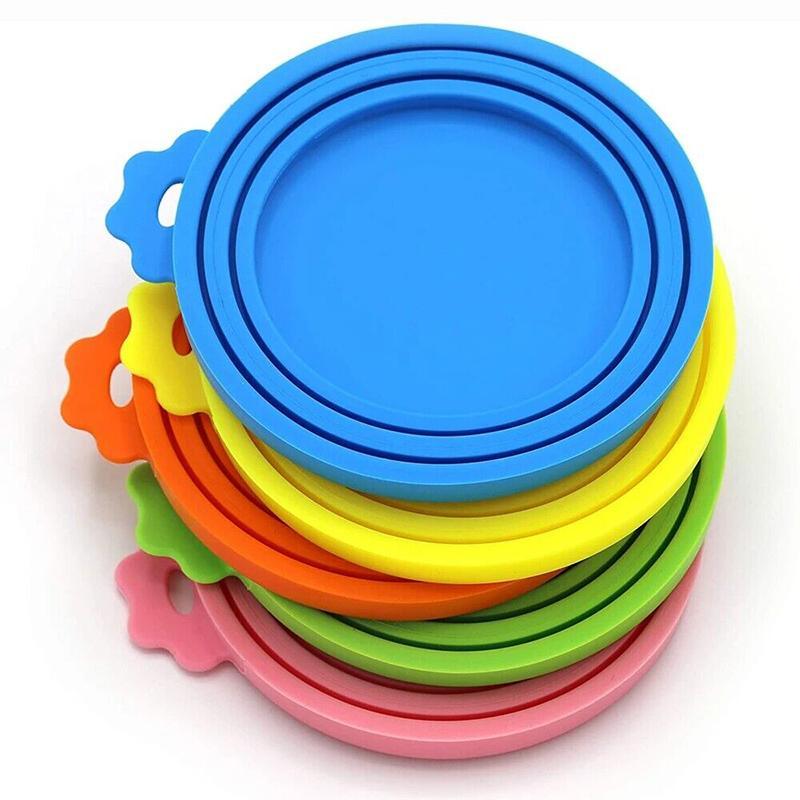 Silicone Pet Food Can Lid - Reusable Dog/Cat Tin Storage Cap