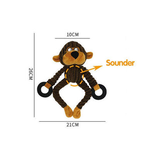 Interactive Chew Toy Bear from Dog Squeaker Toys Collection