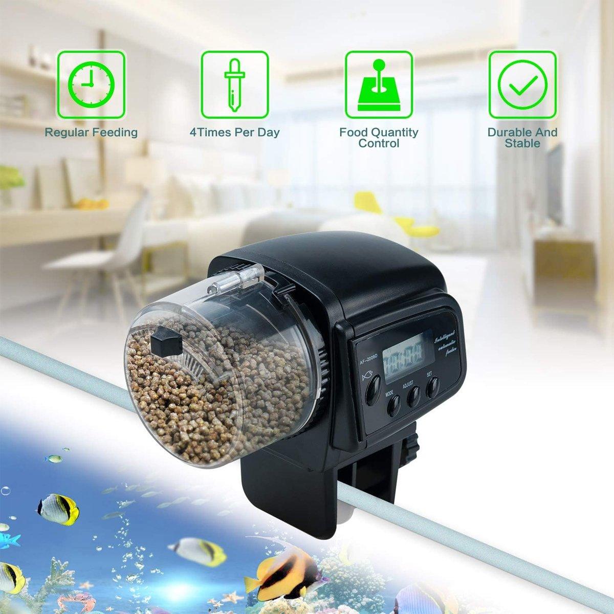 Reliable Automatic Fish Feeder for Convenient Aquarium Care