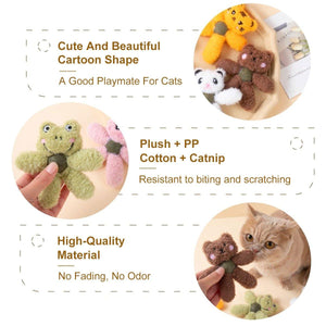 Catnip Ball Bite Toy Teeth Molar Doll Bite-resistant Teeth-resistant Pet Sleeping Toy