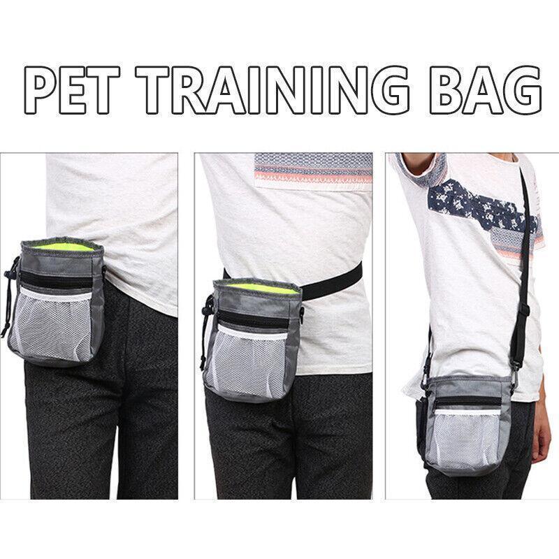 Dog Training Treat Pouch Black/Grey