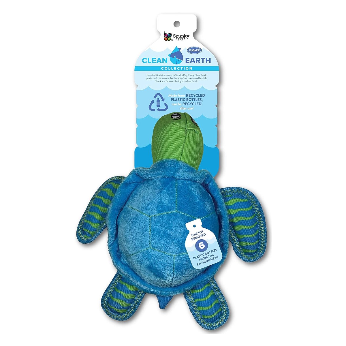 Clean Earth Turtle Dog Toy Large