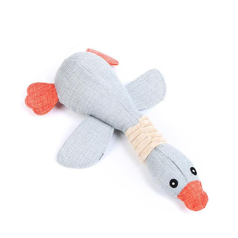 Interactive Plush Animal-Shaped Toy Durable Pet Chew and Play Supplies for Dogs