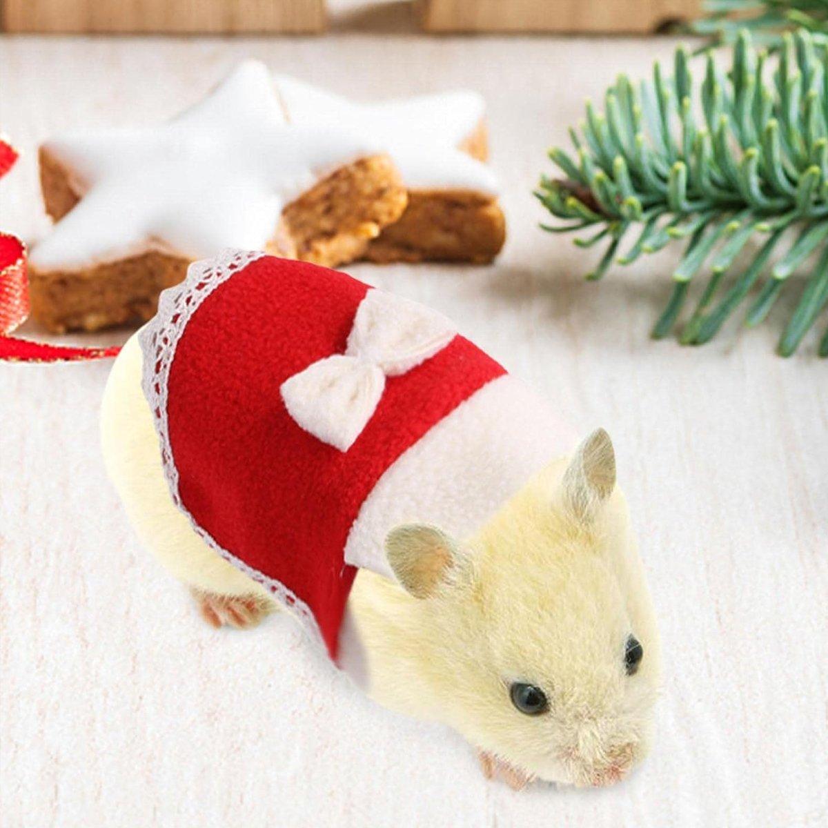 Multi-coloured Bow Hamster Clothes Cute Mini Pet Outfits for Small Squirrel Pets