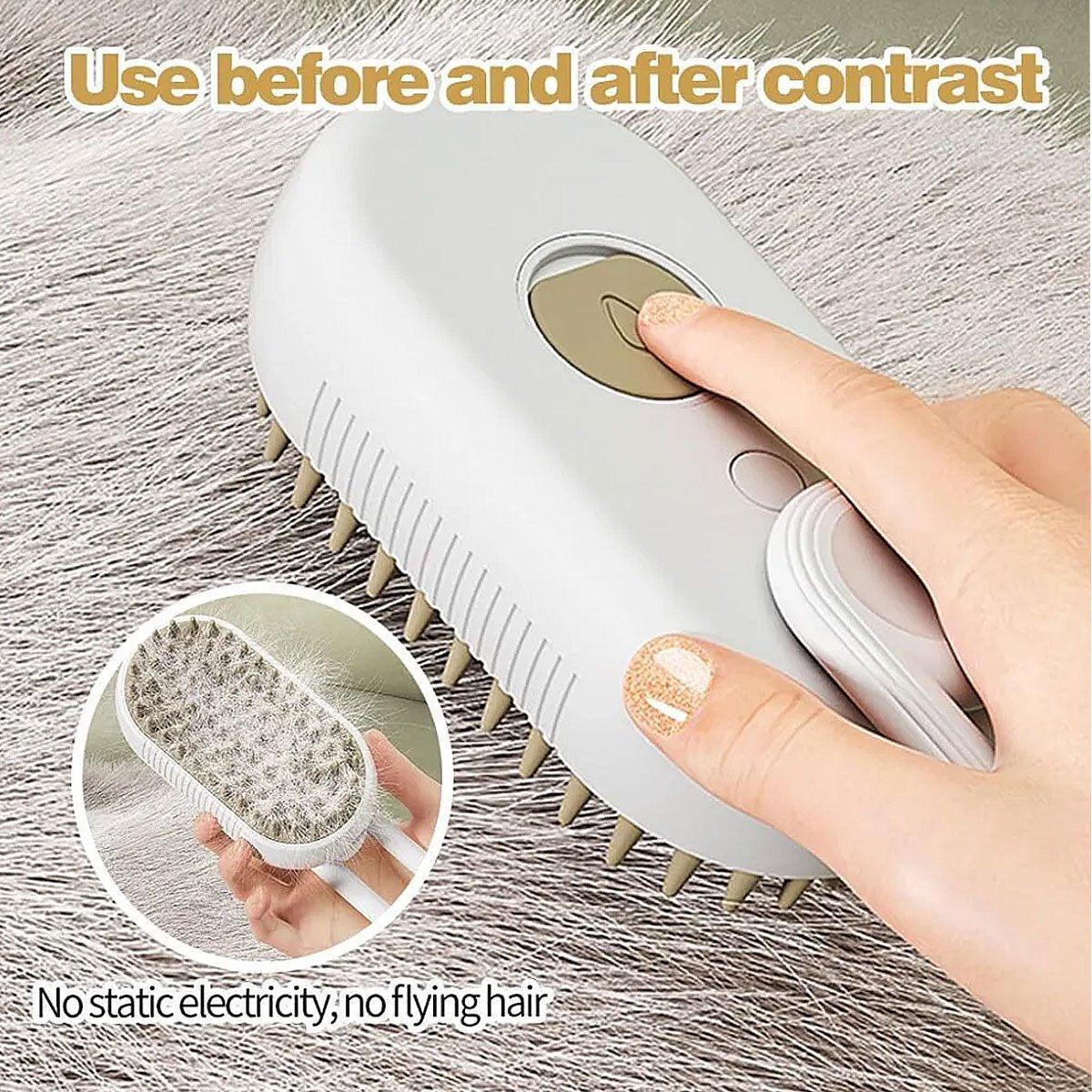 Pet Spray Massage Brush for Cats and Dogs