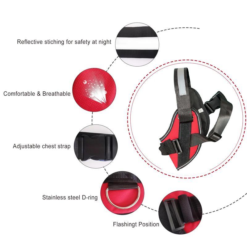 Adjustable No Pull Harness for Medium Dogs Comfortable & Breathable