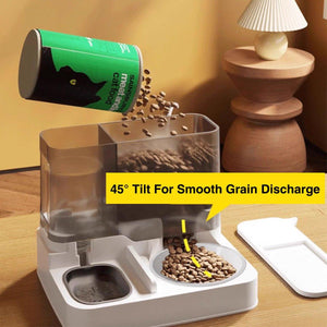 Automatic Cat Feeder & Water Dispenser Ergonomic Design for Comfort