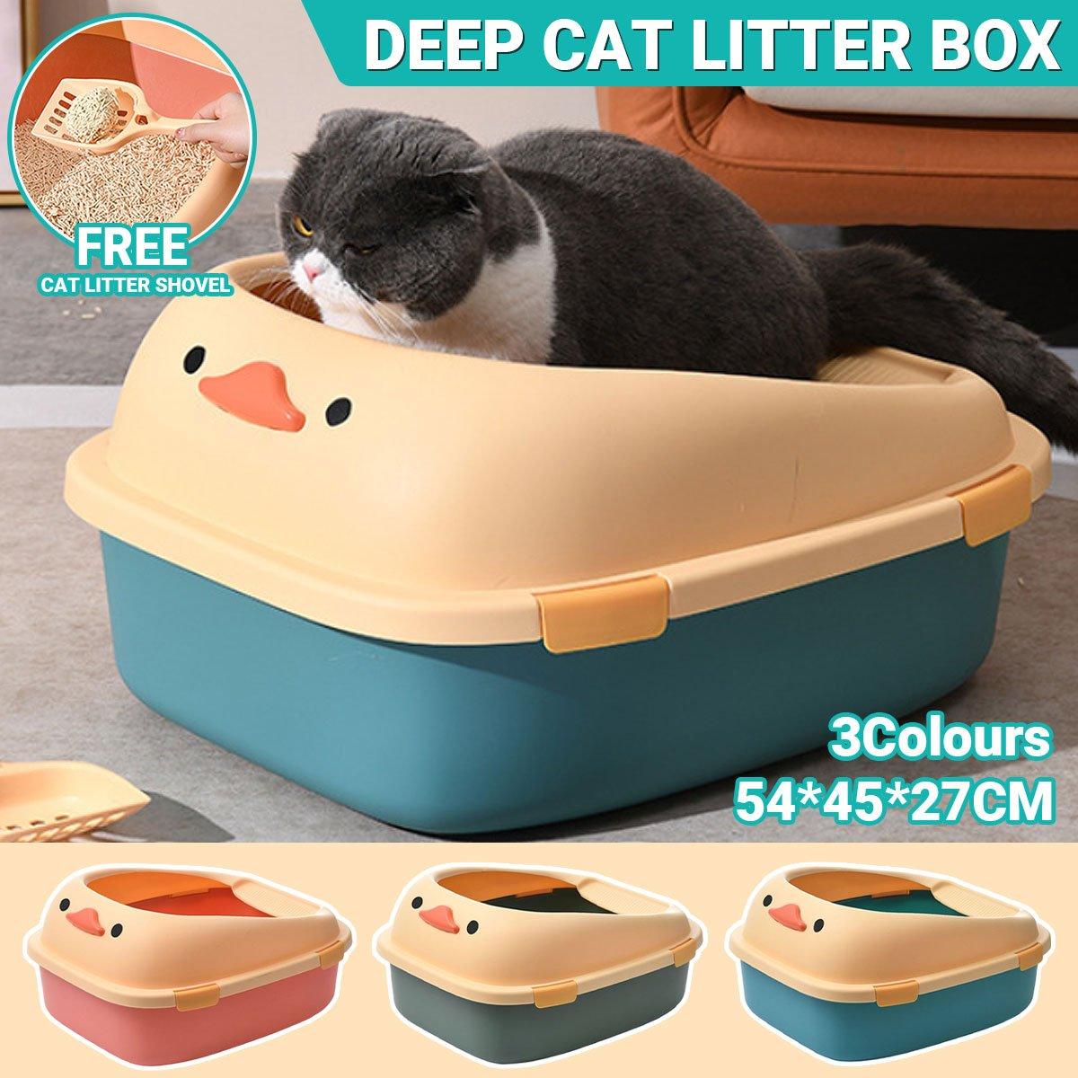 3Colours Litter Tray with Free Cat Litter Shovel