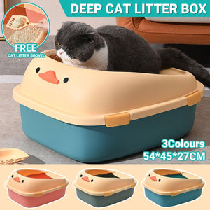 3Colours Litter Tray with Free Cat Litter Shovel