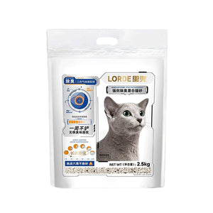 LORDE 2.5/2.6KG Pet Mixed Deodorant Cat Litter / Tofu Corn Cat Litter