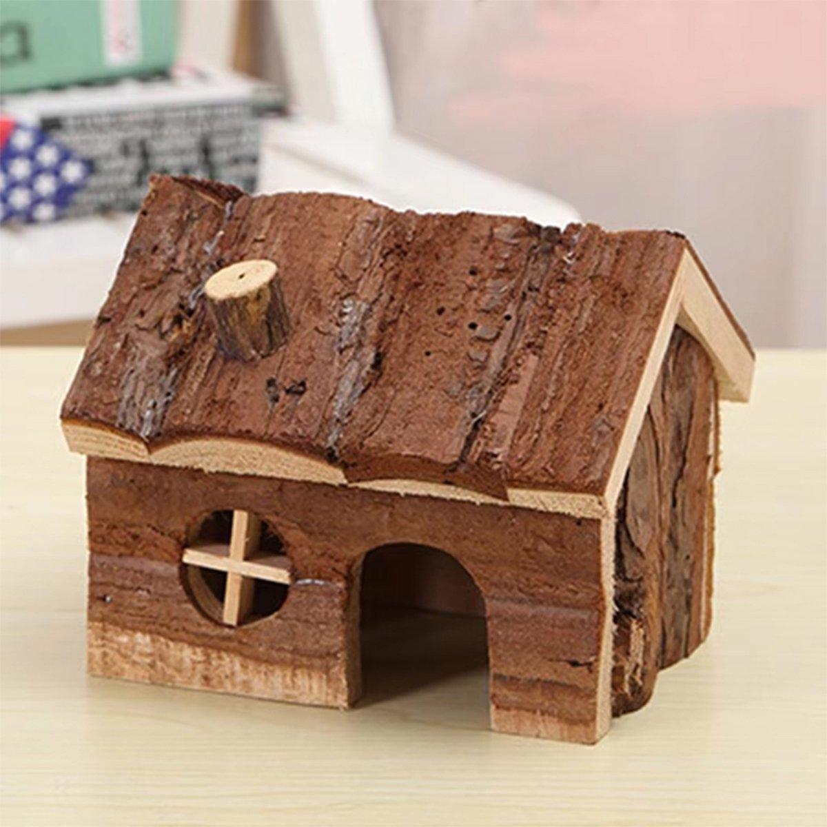 Natural Wood Hamster House S/L