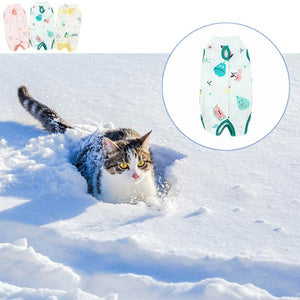 Pet Cat Postoperative Recovery Suit-Surgical Jumper