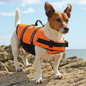 Dog Life Jacket Pet Safety Vest Swimming Boating Float Aid Buoyancy Lifesaver