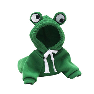 Adorable Cartoon Frog Hooded Vest