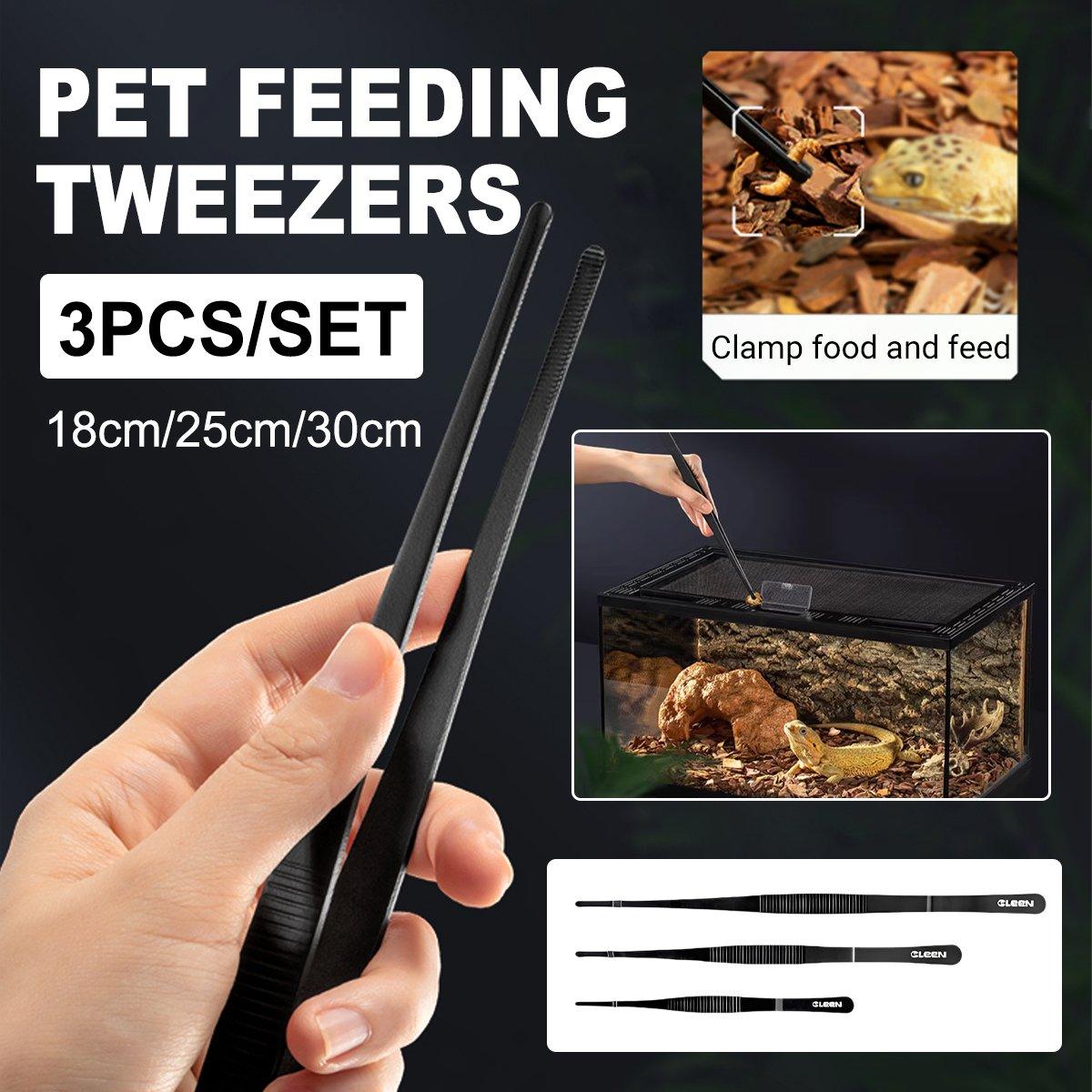 Pet Feeding Tweezers Set