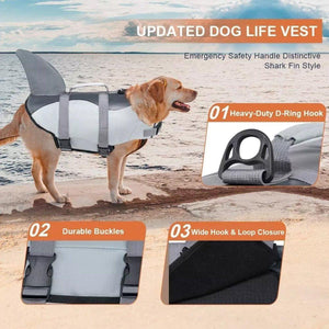 Pet Life Jacket Dog Swimsuit Outdoor Water Safety Gear for Swimming